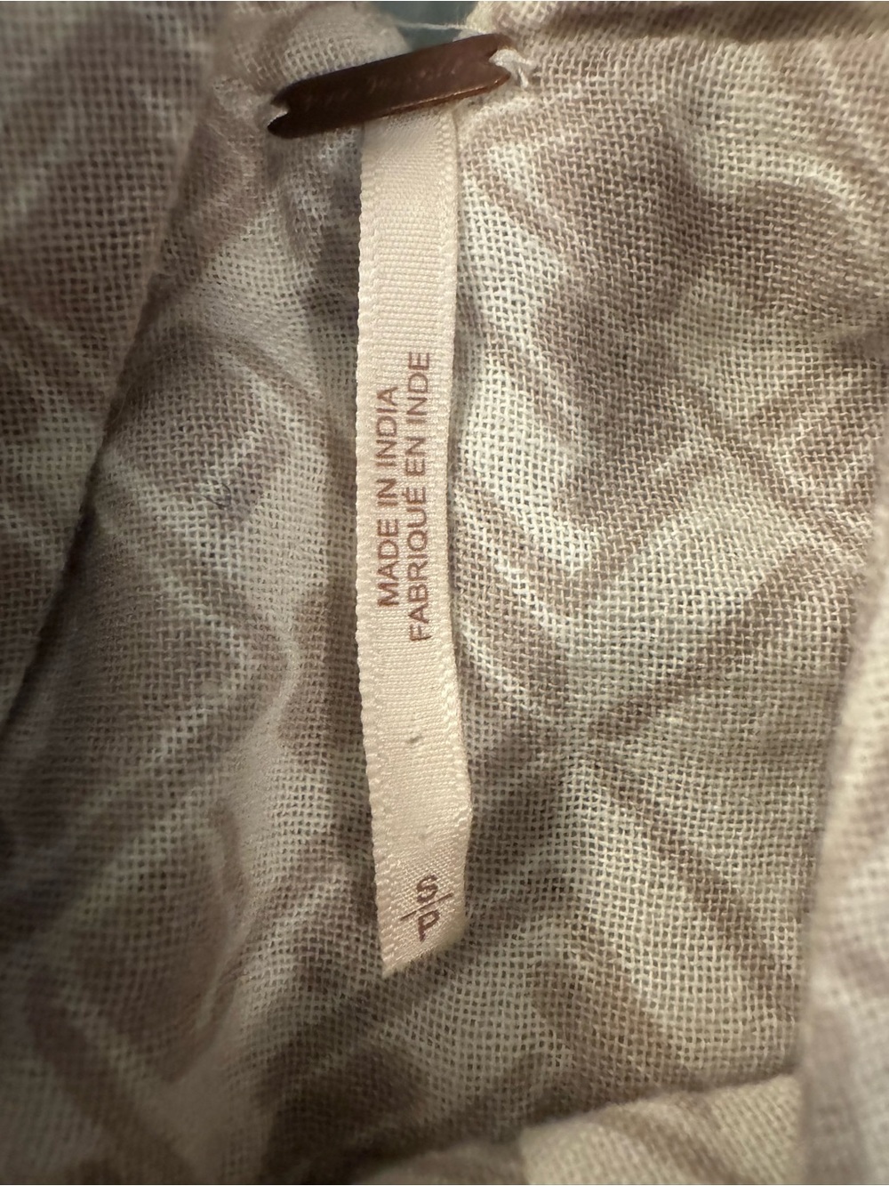 Free People Beige Geometric Print Jumpsuit - Picture 3 of 6